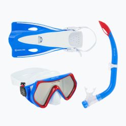 Zestaw do snorkelingu dziecięcy Aqualung Hero Set white/blue