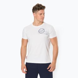 Koszulka tenisowa męska Lacoste biały TH0964