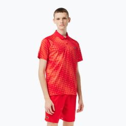 Koszulka polo tenisowa męska Lacoste czerwona DH5174