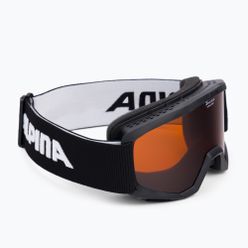 Gogle narciarskie dziecięce Alpina Piney black matt/orange 7268431