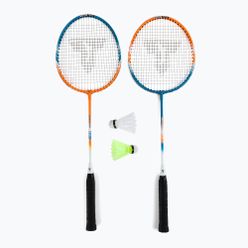 Zestaw do badmintona Talbot-Torro 2 Attacker niebiesko-pomarańczowy 449411