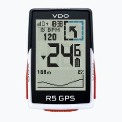 Licznik rowerowy VDO R5 GPS Full Sensor Set czarno-biały 64052