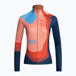 Bluza rowerowa damska Maloja AmiataM 1/1 pomarańczowo-granatowa 35170