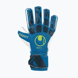 Rękawice bramkarskie uhlsport Hyperact Soft Pro niebiesko-białe 101123901