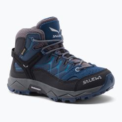 Buty trekkingowe dziecięce Salewa Alp Trainer Mid GTX niebieskie 64010
