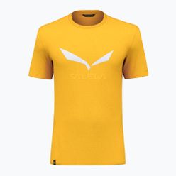 Koszulka trekkingowa męska Salewa Solidlogo Dry żółta 27018