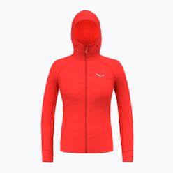 Bluza trekkingowa damska Salewa Agner Polarlite Hooded czerwona 00-0000028558