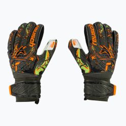 Rękawice bramkarskie Reusch Attrakt Grip Finger Support zielono-pomarańczowe 5370010-5556