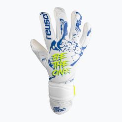 Rękawice bramkarskie dziecięce Reusch Pure Contact Silver Junior białe 5372200-1089
