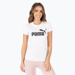Koszulka treningowa damska PUMA ESS Logo Tee biała 586774_02