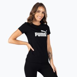 Koszulka treningowa damska PUMA ESS Logo Tee czarna 586774_01