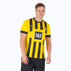 Koszulka piłkarska męski PUMA Bvb Home Jersey Replica Sponsor żółto-czarna 765883