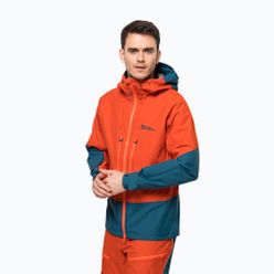 Kurtka skiturowa męska Jack Wolfskin Alpspitze 3L pomarańczowa 1115181