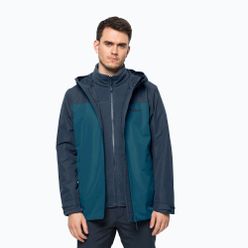 Kurtka 3w1 męska Jack Wolfskin Taubenberg niebieska 1115311_4133_006