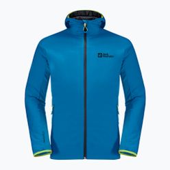 Kurtka skiturowa męska Jack Wolfskin Alpspitze Ins Hoody niebieska 1206781_1361