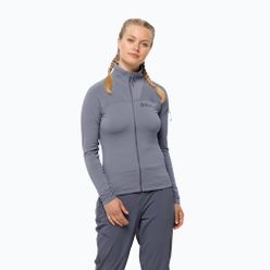Bluza trekkingowa damska Jack Wolfskin Prelight FZ szara 1710981
