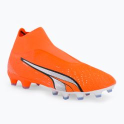Buty piłkarskie męskie PUMA Ultra Match+ Ll FG/AG pomarańczowe 107243 01