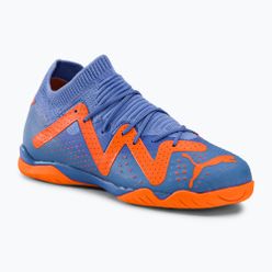 Buty piłkarskie dziecięce PUMA Future Match IT+Mid JR niebiesko-pomarańczowe 107198 01