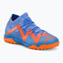 Buty piłkarskie dziecięce PUMA Future Match TT+Mid JR niebiesko-pomarańczowe 107197 01