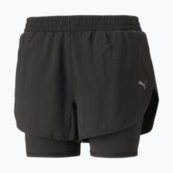 Spodenki do biegania damskie PUMA Run Favorite Woven 2In1 3" czarne 523181 01