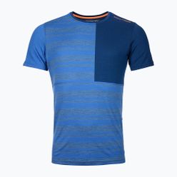 Koszulka termoaktywna męska Ortovox 185 Rock'N'Wool SS niebieska 8411200001