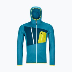 Bluza trekkingowa męska Ortovox Fleece Grid Hoody niebieska 87211