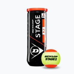 Piłki tenisowe dziecięce Dunlop Stage 2 3 szt. pomarańczowo-żółte 601339