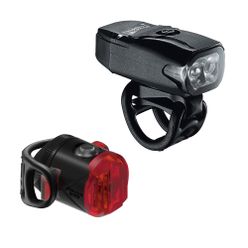 Zestaw lampek rowerowych Lezyne set LED KTV DRIVE USB 200, FEMTO DRIVE USB czarny LZN-1-LED-12P-V504