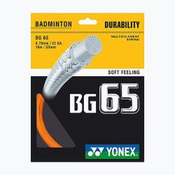 Naciąg badmintonowy YONEX BG 65 Set 10 m pomarańczowy