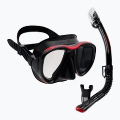 Zestaw do nurkowania TUSA Powerview Maska + Fajka czarno-czerwony UC 2425