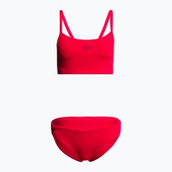 Strój pływacki dwuczęściowy damski Speedo Essential Endurance+ Thinstrap Bikini czerwony 126736446