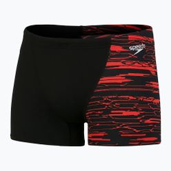 Bokserki kąpielowe męskie Speedo Hyper Boom Placement V-Cut Aquashort czarno-czerwone 8-09734