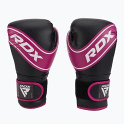 Rękawice bokserskie dziecięce RDX czarno-różowe JBG-4P