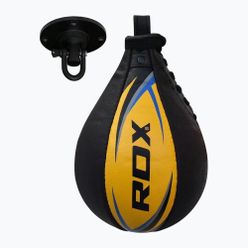 Gruszka bokserska RDX Speed Ball Leather Multi czarno-żółta 2SBL-S2YU