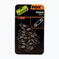 Krętliki karpiowe Fox International Edges Swivels Standard czarne CAC533
