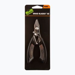 Nożyczki wędkarskie do plecionek Fox International Edges Carp Braid Blades czarne CAC540