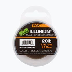 Żyłka Flurocarbon Fox Edges Illusion Flurocarbon Leader zielona CAC604