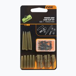 Bezpieczny klips FOX Edges Surefit Lead Clip Kit 5 szt. Trans Khaki CAC638