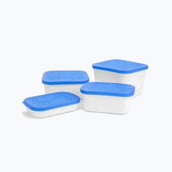 Pudełko na przynęty Preston Innovations White Bait Tubs biało-niebieskie P0260008