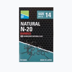 Haczyki wędkarskie Preston Innovations Natural N-20 15 szt. czarne P0150062