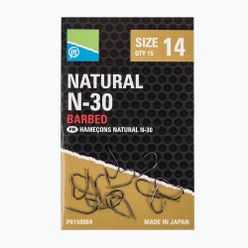 Haczyki wędkarskie Preston Innovations Natural N-30 15 szt. czarne P0150067