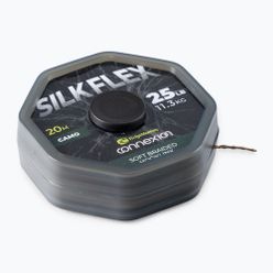Plecionka przyponowa karpiowa RidgeMonkey Connexion SilkFlex Soft Braid brązowa RMT321