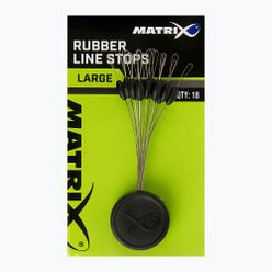 Stopery na żyłkę Matrix Rubber Line Stops 18 szt. czarne GAC369