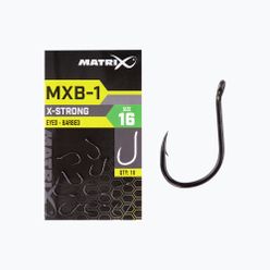Haki do metody Matrix MXB-1 Barbed Eyed 10 szt. czarne GHK152