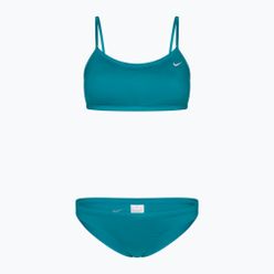 Strój pływacki dwuczęściowy damski Nike Essential Sports Bikini jasnoniebieski NESSA211