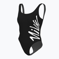 Strój pływacki jednoczęściowy damski Nike Multi Logo czarny NESSC250