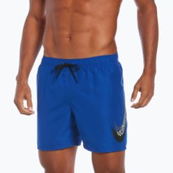 Szorty kąpielowe męskie Nike Liquify Swoosh 5" Volley niebieskie NESSC611