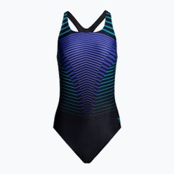 Strój pływacki jednoczęściowy damski Speedo Digital Placement Medalist czarno-niebieski 8-00305514842