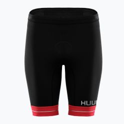 Spodenki triathlonowe męskie HUUB Race Tri Short czarno-czerwone RCSH