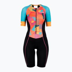 Kombinezon triathlonowy damski HUUB Her Spirit Long Course Suit czarno-kolorowy HERSLCS